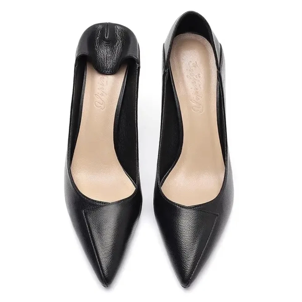 2025新款裸色高跟鞋女大码42潮43黑色工作单鞋小码313233职业女鞋