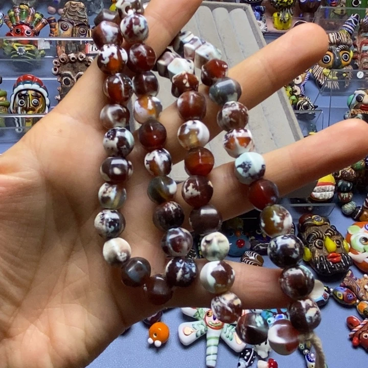 玻璃颈饰灯笼珠一条010