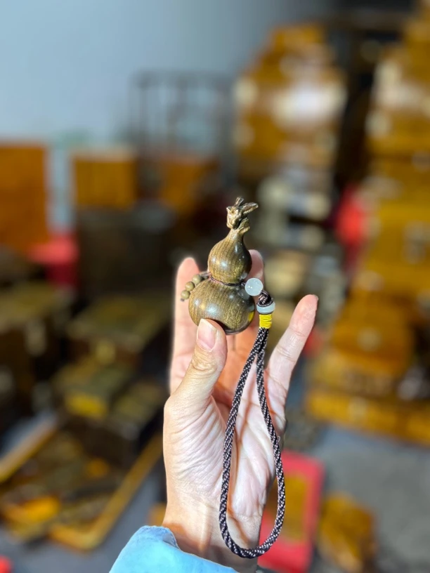 金丝楠阴沉木小葫芦挂件/个 通货