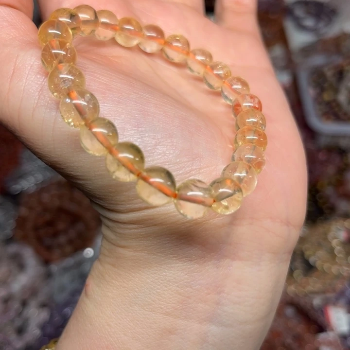 水晶手链未镶嵌黄水晶19