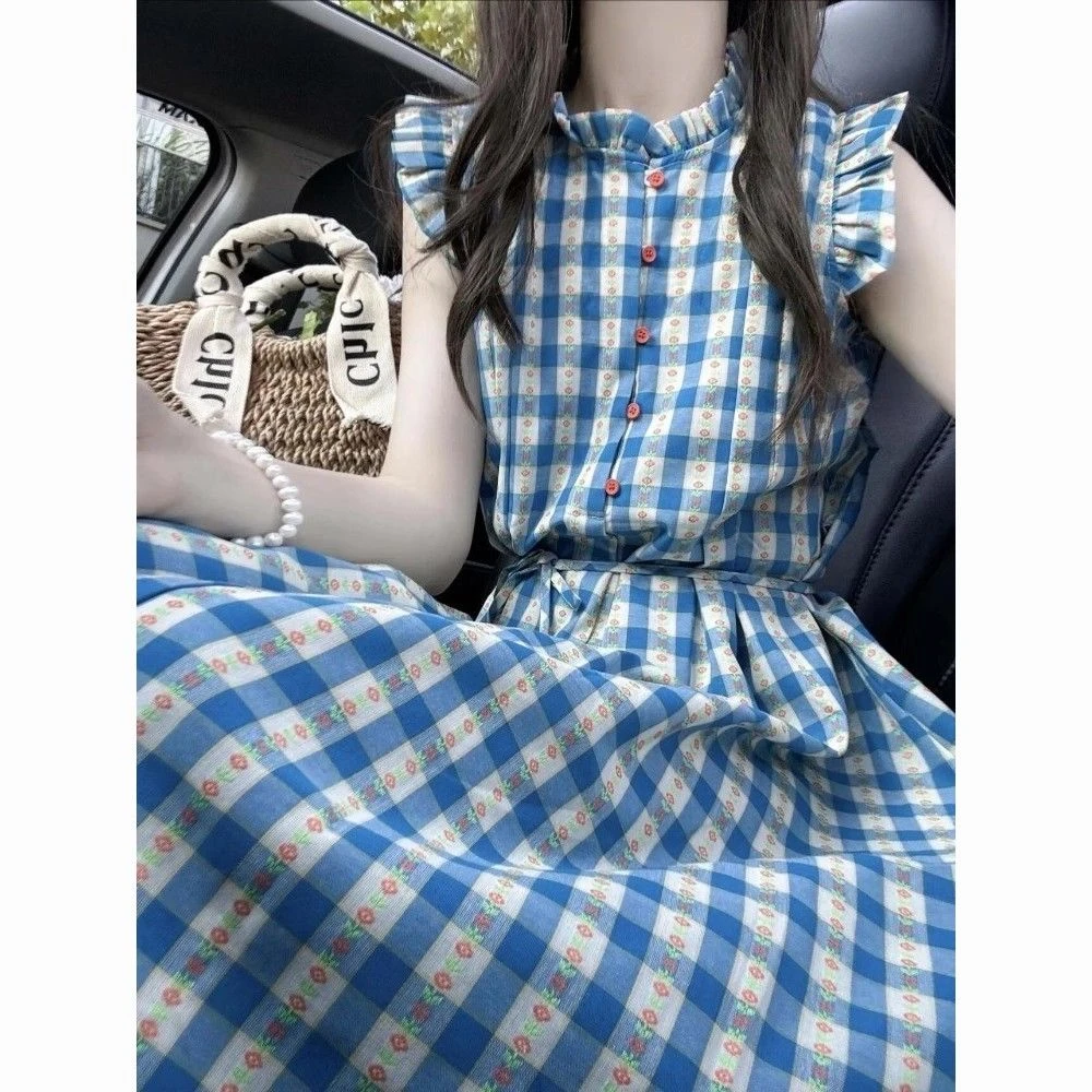 051-100【相对应编码下单】2025夏季微胖大码女装连衣裙新款中长款