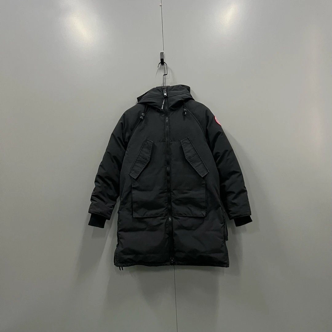 95新 CANADA GOOSE (ll) 加拿大鹅 Olympia连帽羽绒服 XS码611142