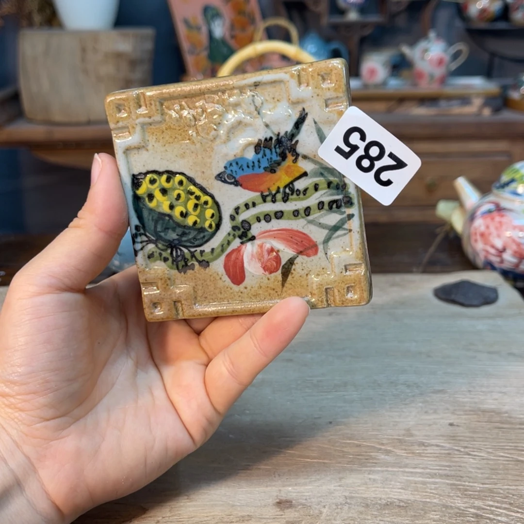 壶素浅陶瓷手工手绘