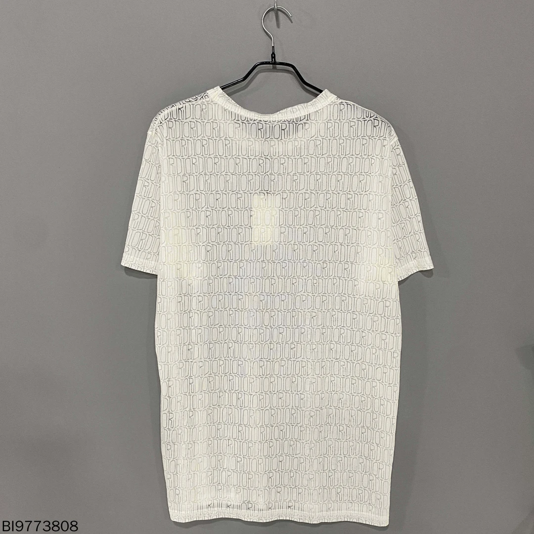99新 DIOR/迪奥 艺术签名字母镂空透视短/L码/73808