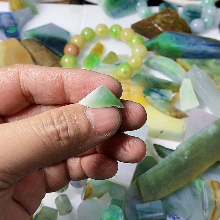 翡翠散珠天然翡翠A货