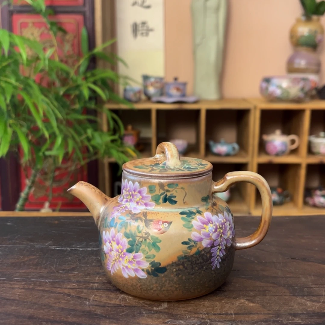 柴烧手工手绘陶瓷