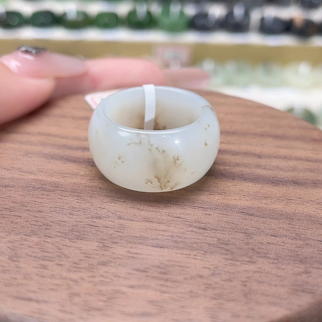 和田玉戒指未镶嵌9-18.3