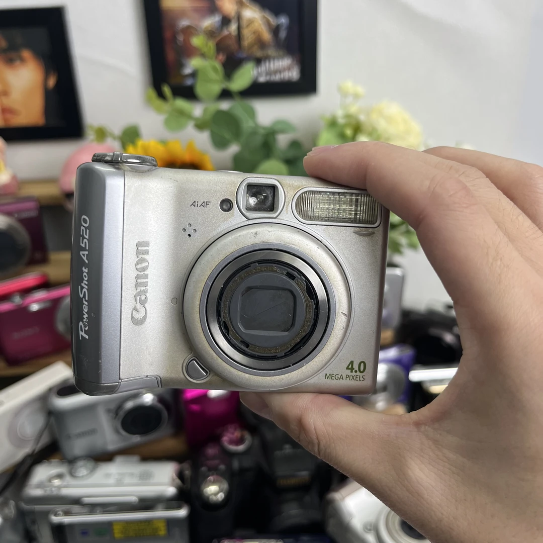 9新 Canon/佳能 佳能a520特价镜头帘瑕自备五号电池冷白皮氛围感