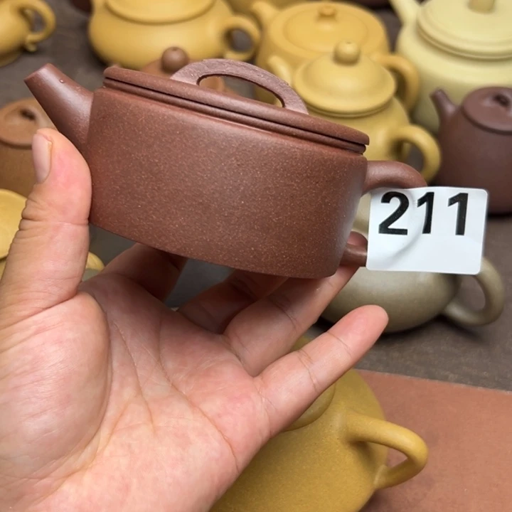 茶壶紫砂紫泥半手工190cc左右