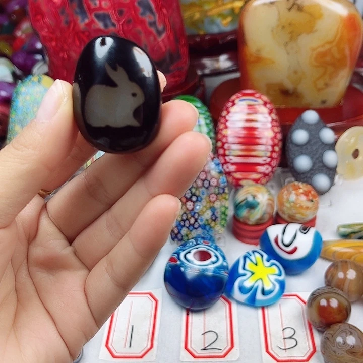 玛瑙/玉髓未镶嵌耳环