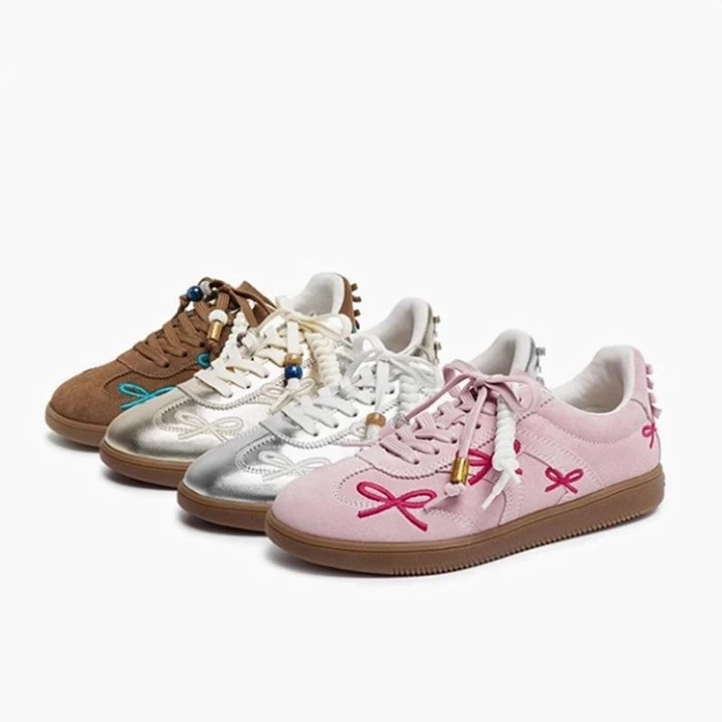 商场同款2025秋季新款蝴蝶音符德训鞋阿甘鞋休闲平底鞋女EE933CM5