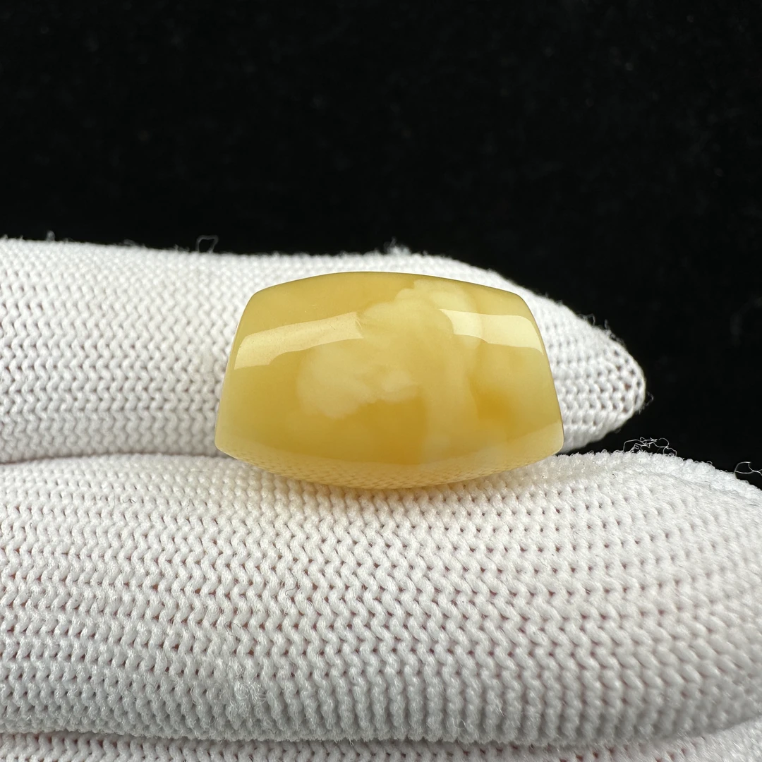 Y5516天然原矿蜜蜡马蹄珠13.5x21.4mm2.1克抖音基地质检发货