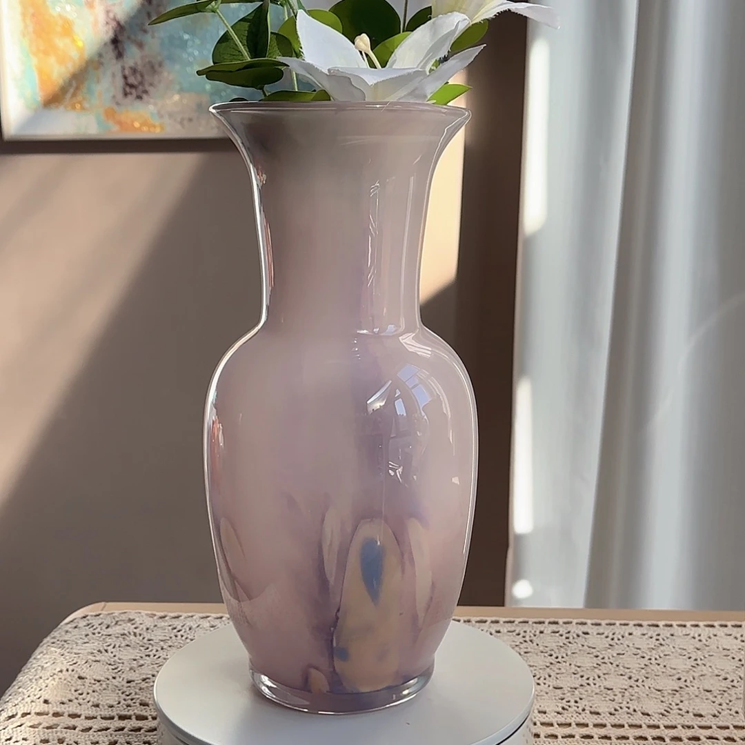 琉璃紫色系手工琉璃花瓶