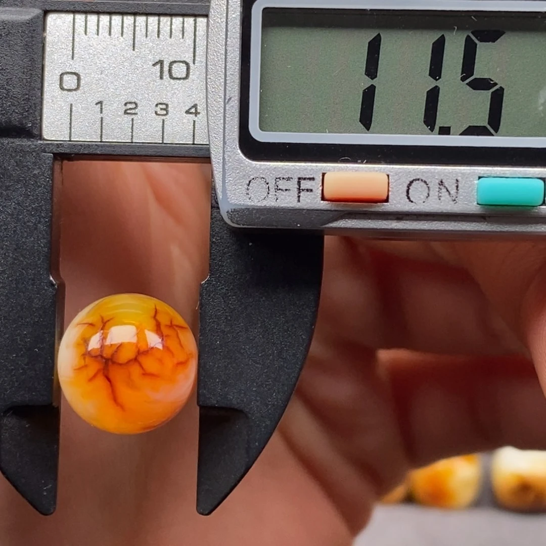 未镶嵌琥珀戒指圆珠