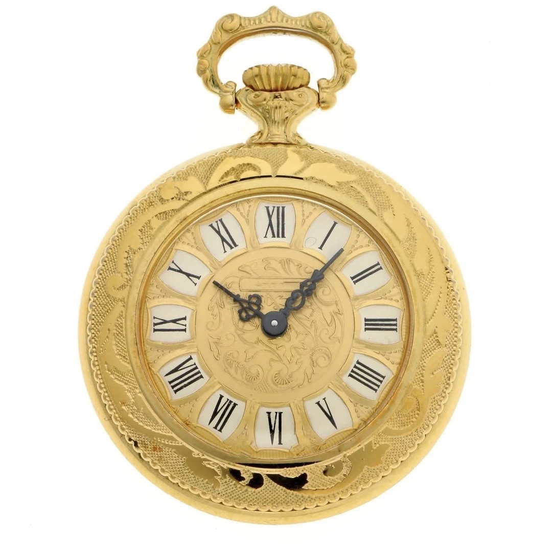 高档复古金色折叠男士怀表轻奢时尚纪念佳品