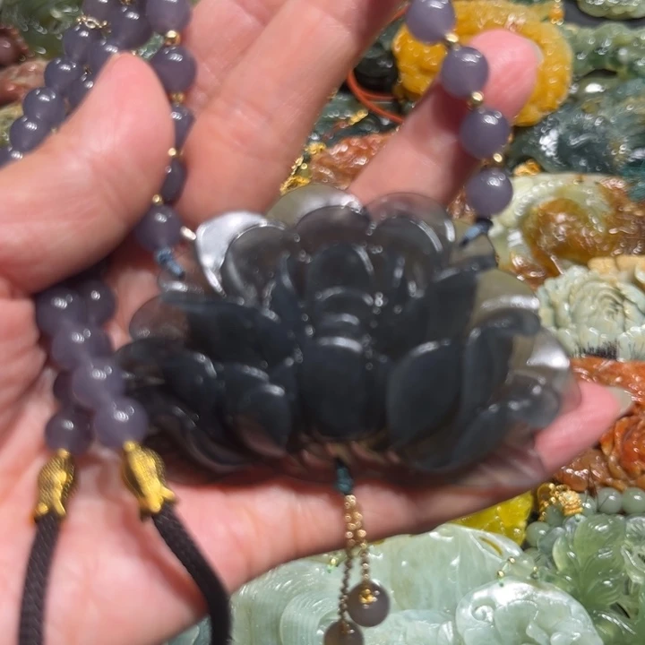 未镶嵌岫玉毛衣链