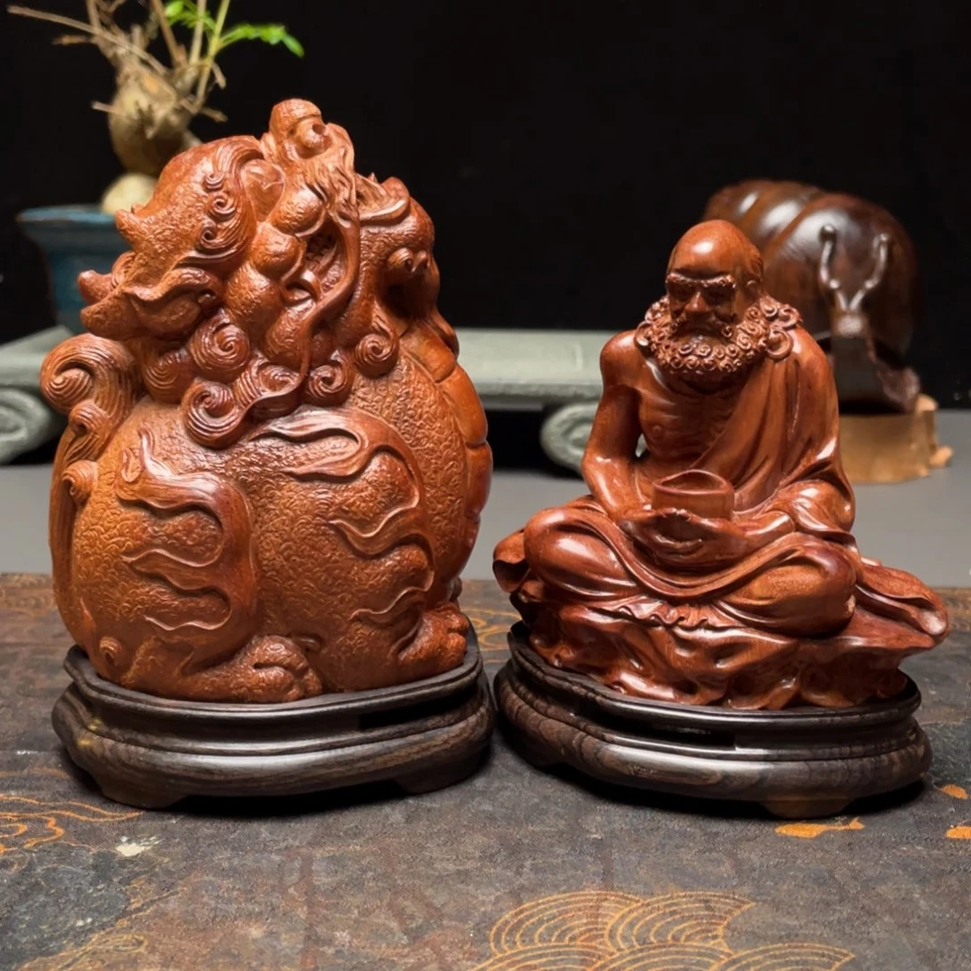 无***为香榧木望天吼荔枝木香炉➕达摩荔枝木香炉