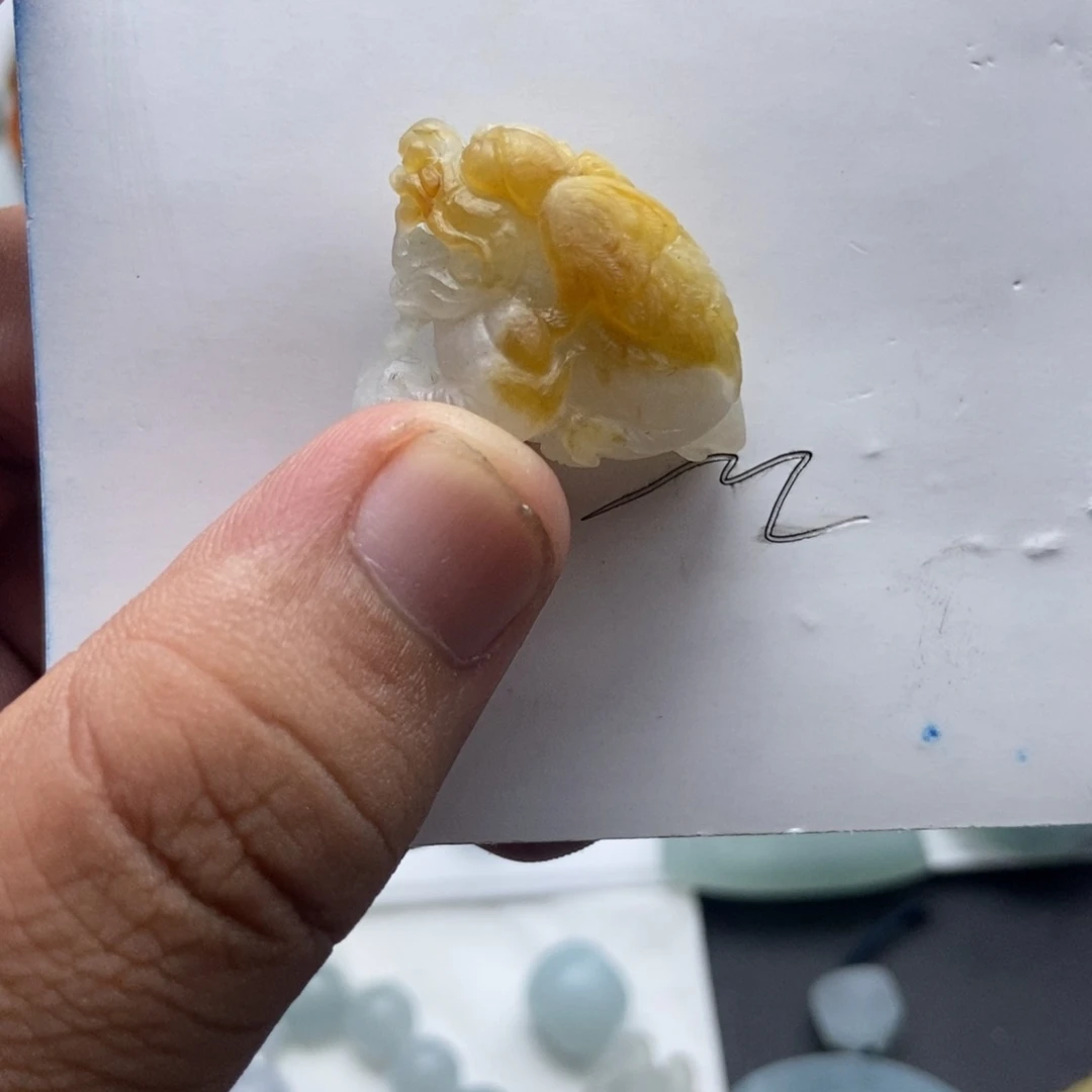 未镶嵌定制翡翠貔貅头