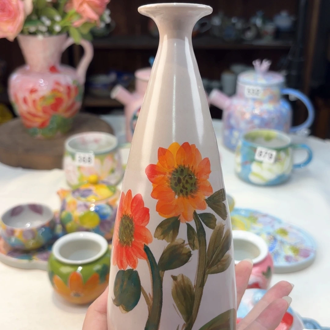 景德镇手绘高温釉下彩陶瓷茶具