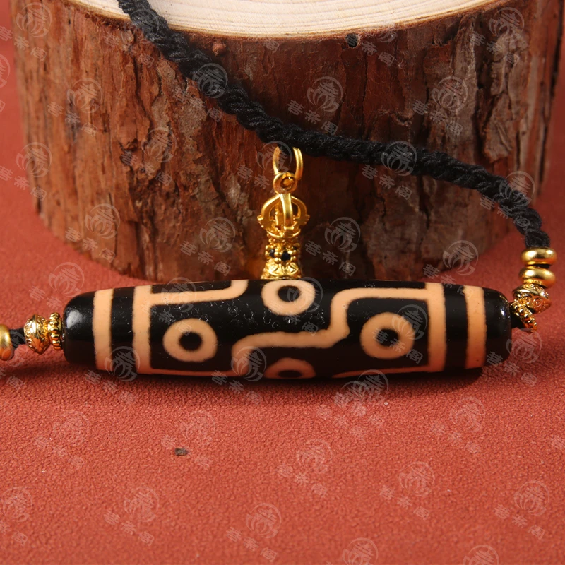 非金属珐琅项链 梵音文创  紫光九眼民族风六字锁骨链【0638】