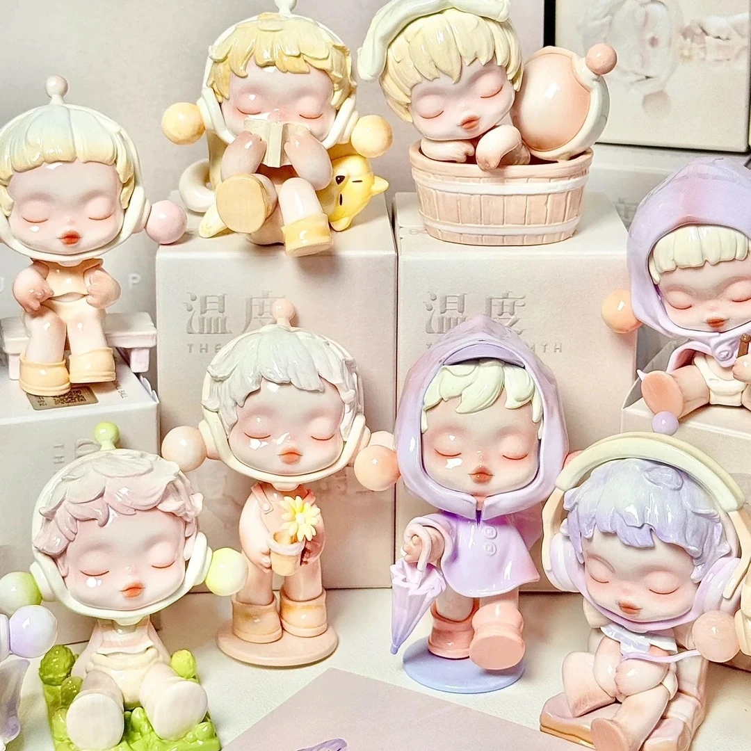 泡泡玛特盲盒温度系列盲盒手办公仔玩具伴手礼批发车载装饰摆件