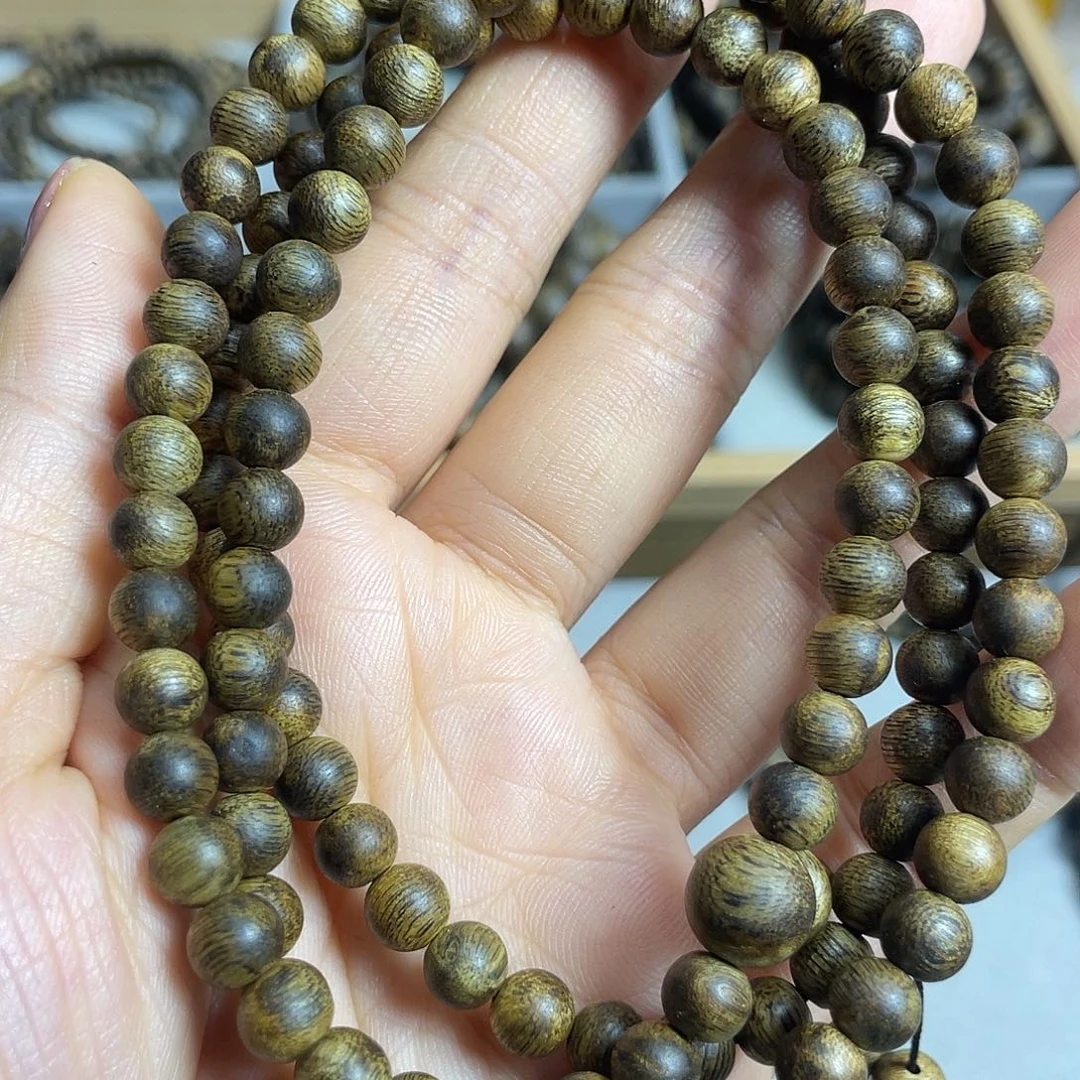 沉香沉香碎屑棋楠沉香老料多圈6mm花香蜜香