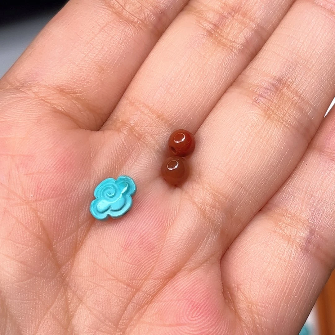 未镶嵌南红玛瑙珠宝半成品