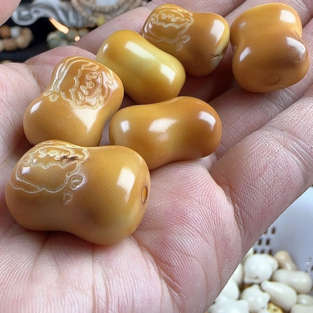 菩提根/象牙果手串瑕疵炭烧香皂4颗不挑瑕有裂