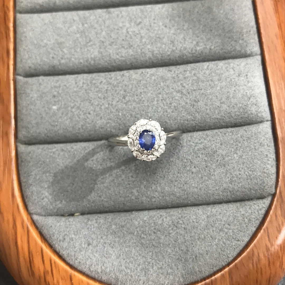 天然蓝宝石戒指高品质