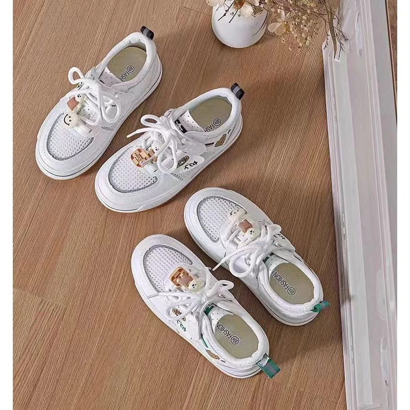 【新疆包邮】2363小白鞋简约透气软底魔术贴室内户外运动鞋