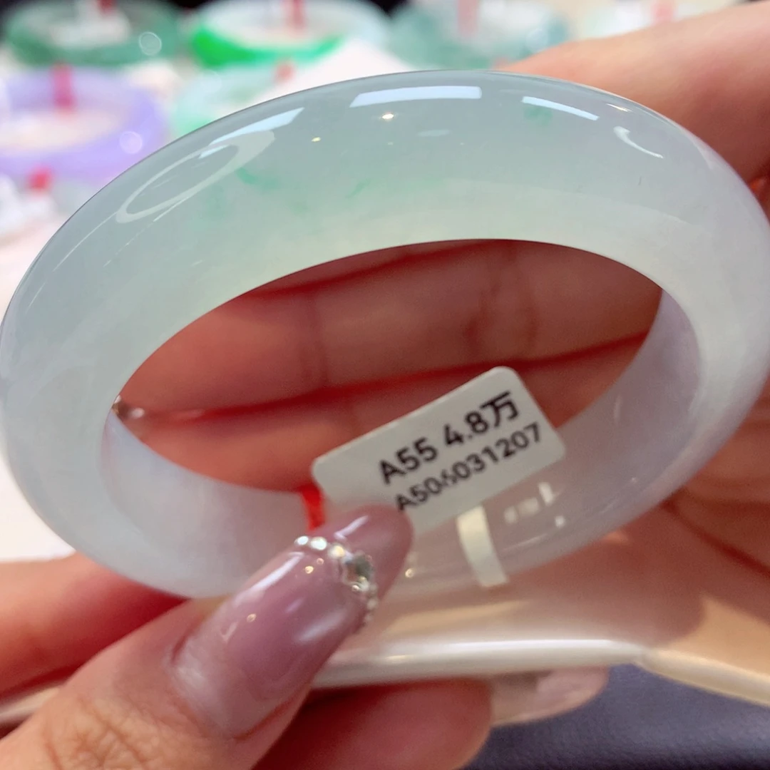 未镶嵌手镯翡翠正圈20号66