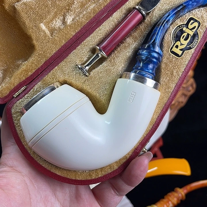 海泡石烟斗超大号空腔牛头113