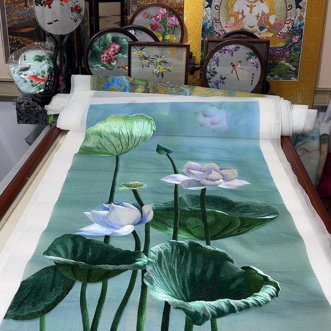 楠***织绣纯手工刺绣画