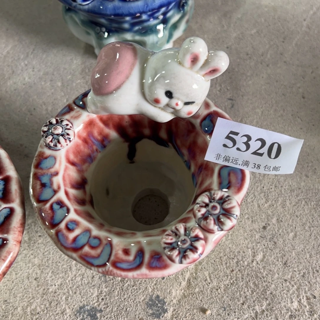 晚***星口6 手工花盆满30包邮