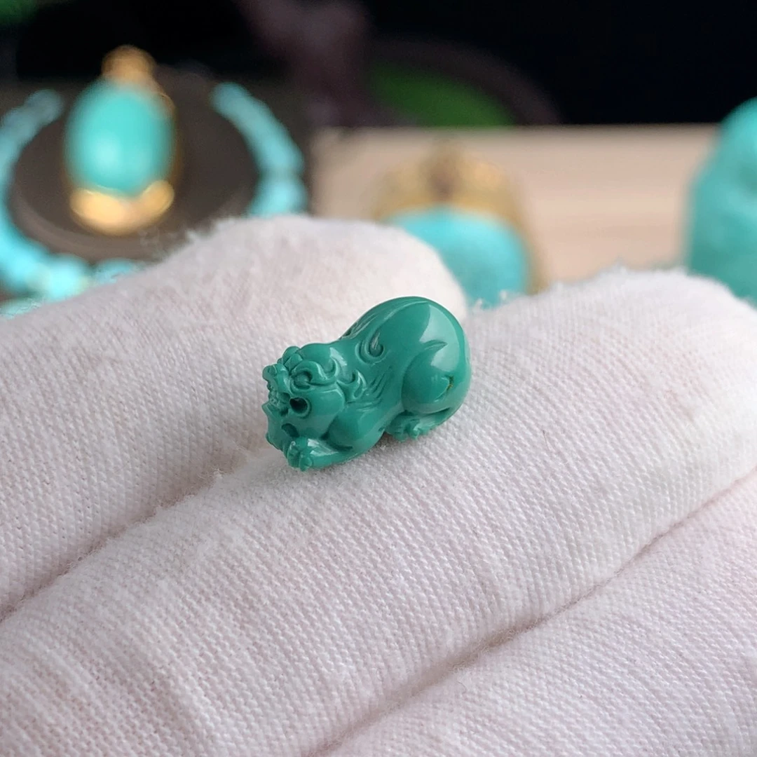 绿松石招财小貔貅未镶嵌