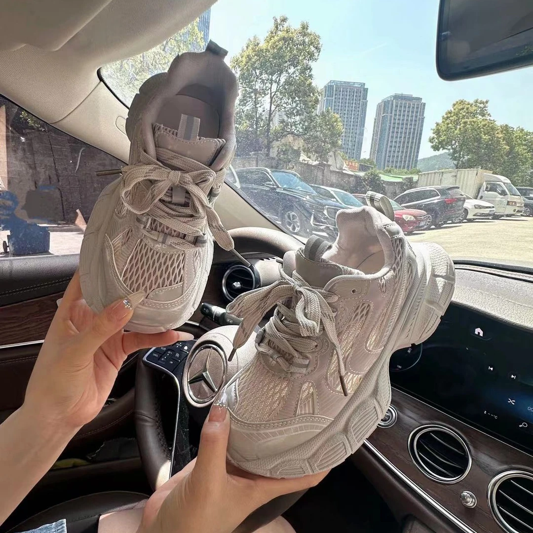 韩国透气老爹鞋女2025早秋新款时尚百搭休闲鞋ins潮轻便运动鞋