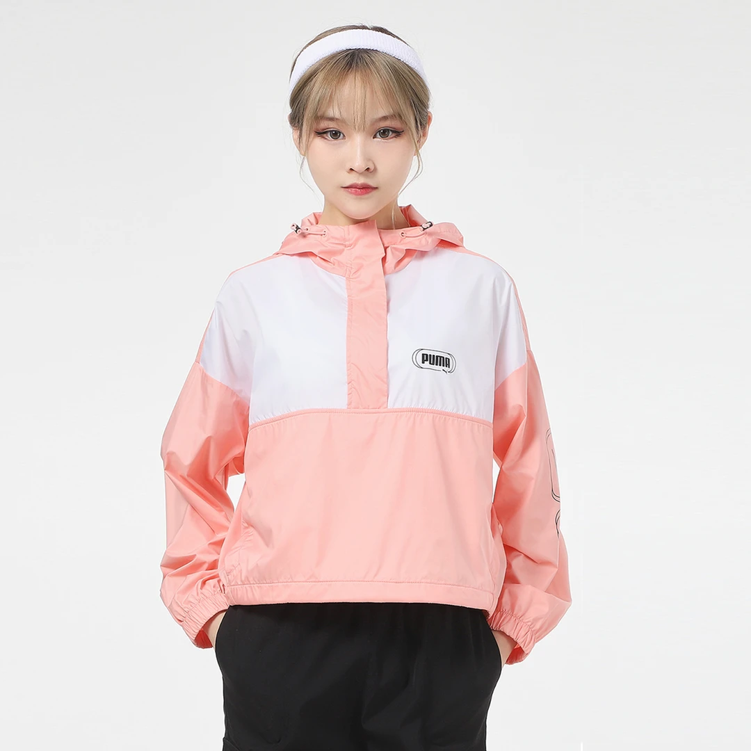 PUMA/彪马588797-26女士运动时尚休闲舒适潮流梭织连帽夹克外套