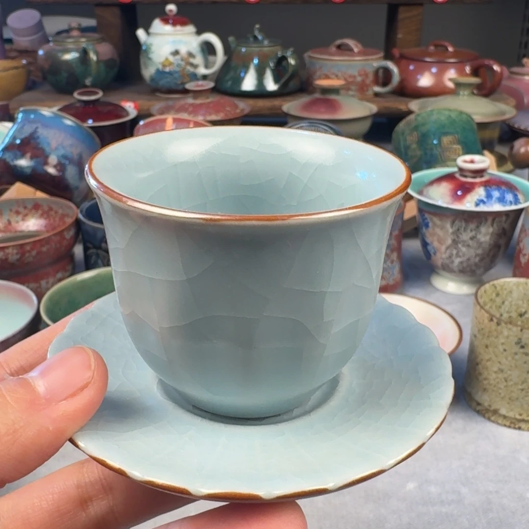 瓷片钧瓷单杯钧瓷单杯钧瓷