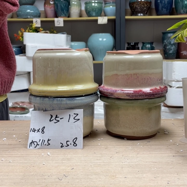 紫砂花盆多肉花盆微瑕13