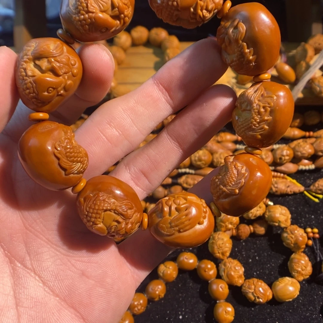 手串/手链橄榄核荷花鱼