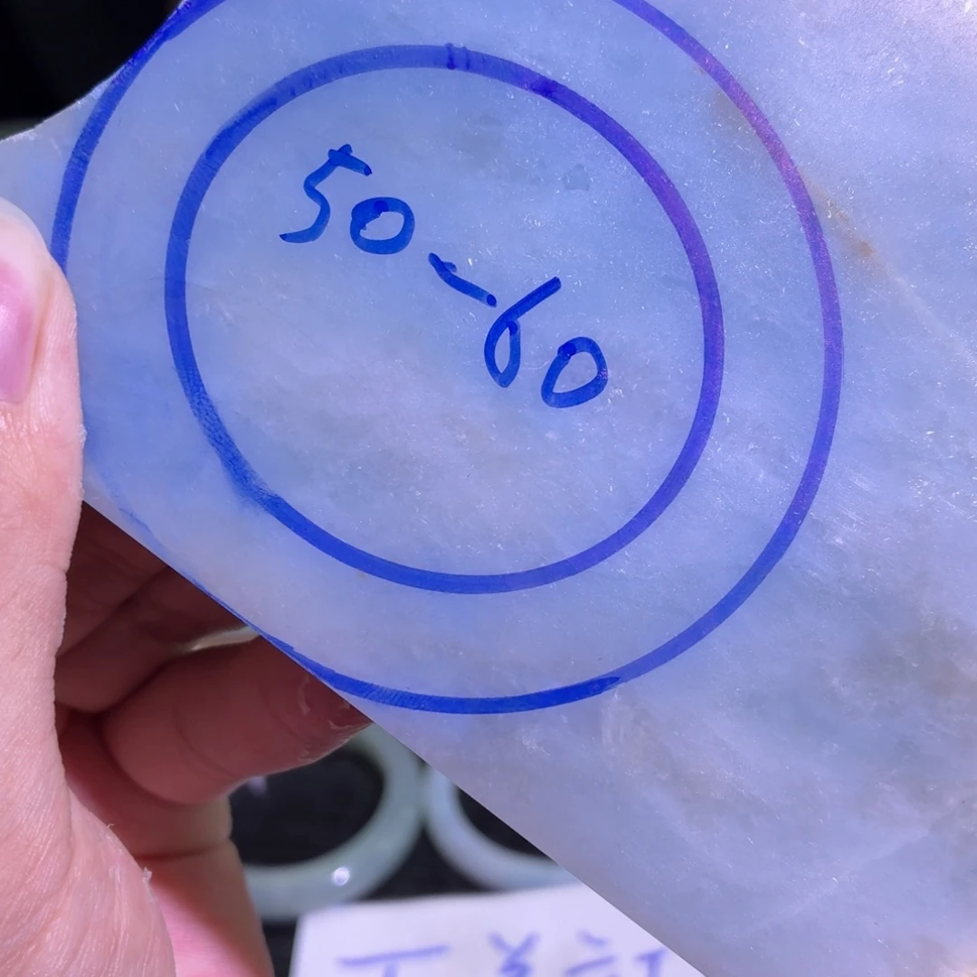 定制翡翠未镶嵌翡翠A货毛胚手镯定制