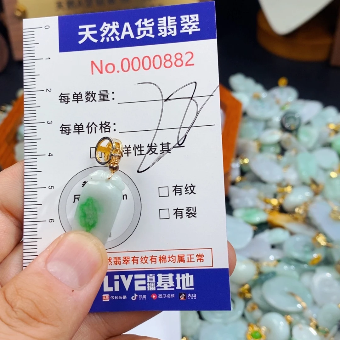 翡翠未镶嵌颈饰882