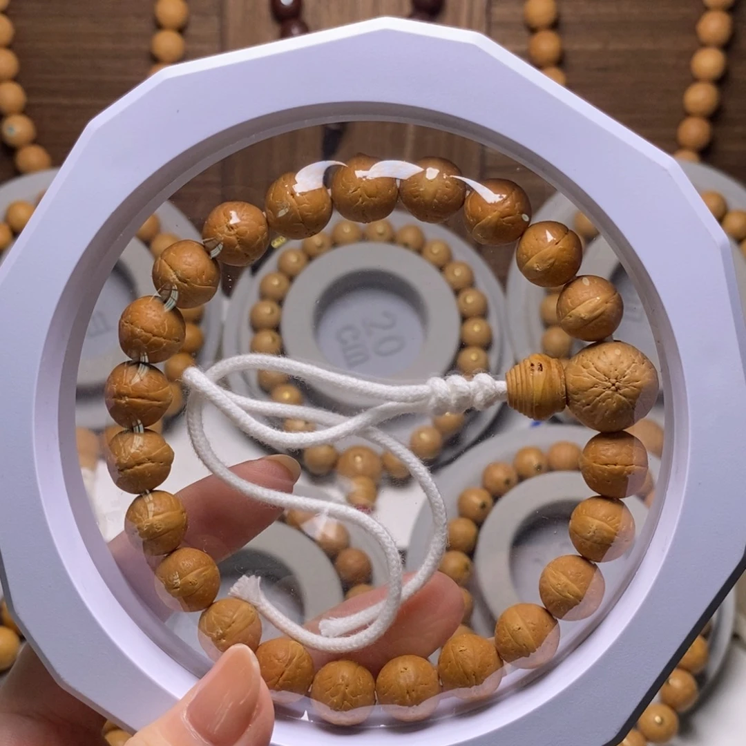 初***心手串凤眼菩提10.5素串