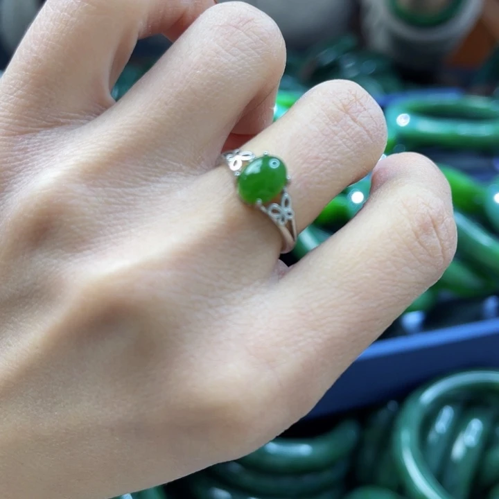 【闪购商品】和田玉（碧玉）戒指合金