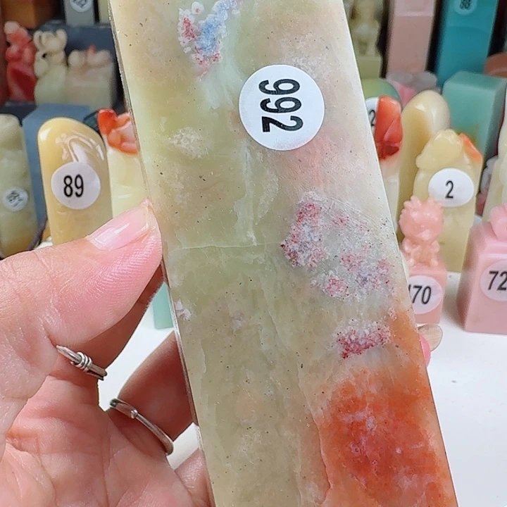 青田石印石皮丝印石章料……