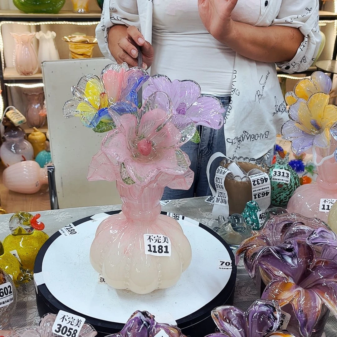 3花1不完美瓶 给鸟 家悦琉璃工艺品