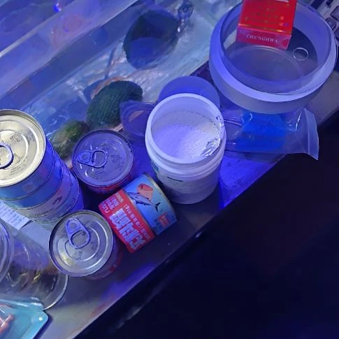 鱼缸蛋白棉500ml，黑蜗牛送网兜。