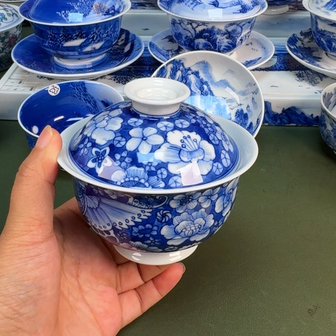 景德镇纯手绘茶具圆圆254