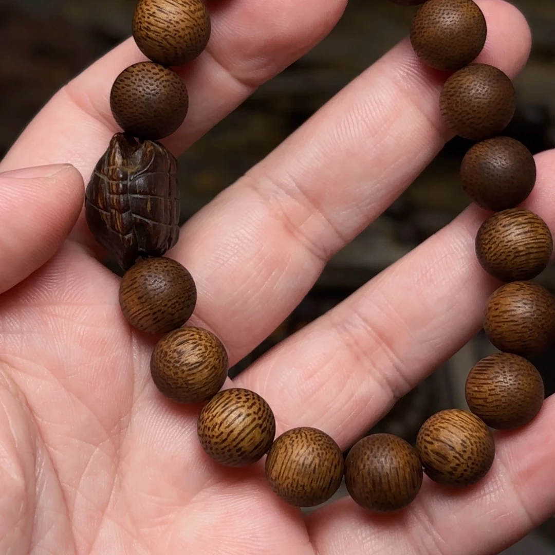 沉香手串富森红土熟结料1.0➕黑土富甲沉香设计