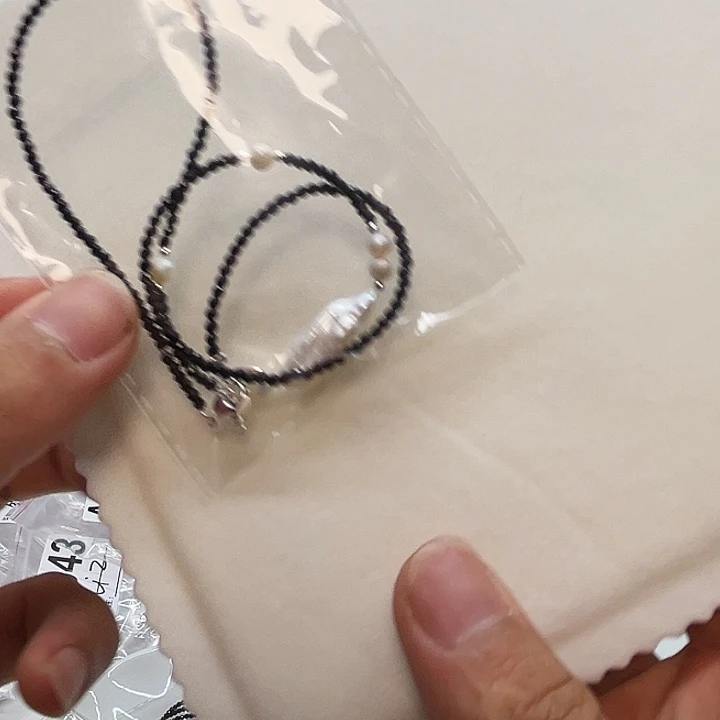 颈饰钛钢淡水珍珠